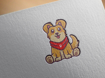 cute dog cartoon vector animal cute design cute dog dog dog cartoon dog logo dog sitting graphic design illustration logo