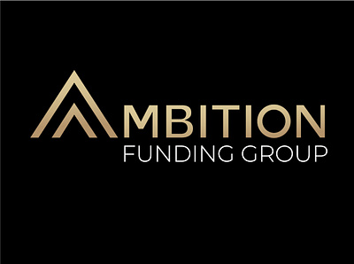 Ambition Funding Group Logo Design branding design flat graphic design illustration illustrator logo minimal typography vector