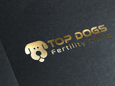 Top Dogs Fertility Clinic Logo branding design flat graphic design illustration logo logodesign minimal typography vector