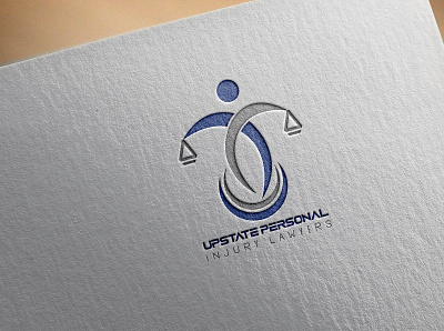 UPSTATE PERSONAL INJURY LAWYERS Logo Design art design flat graphic design illustration illustrator logo logodesign typography vector