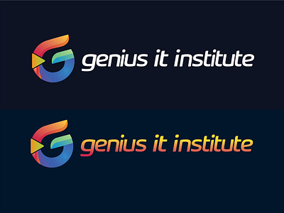 Genius IT Institute Logo Design