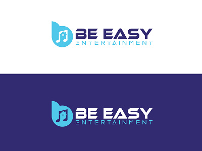 Be Easy Entertainment Logo animal bedger branding design flat graphic design icon illustration logo logotype minimal ui v vector