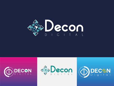 Decon Digital Logo 3d animation branding graphic design logo motion graphics ui