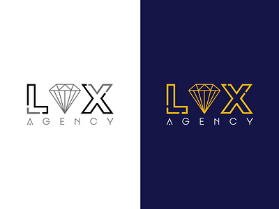 Lux Agency Logo 3d agency animation branding design flat graphic design illustration logo minimal motion graphics ui vector