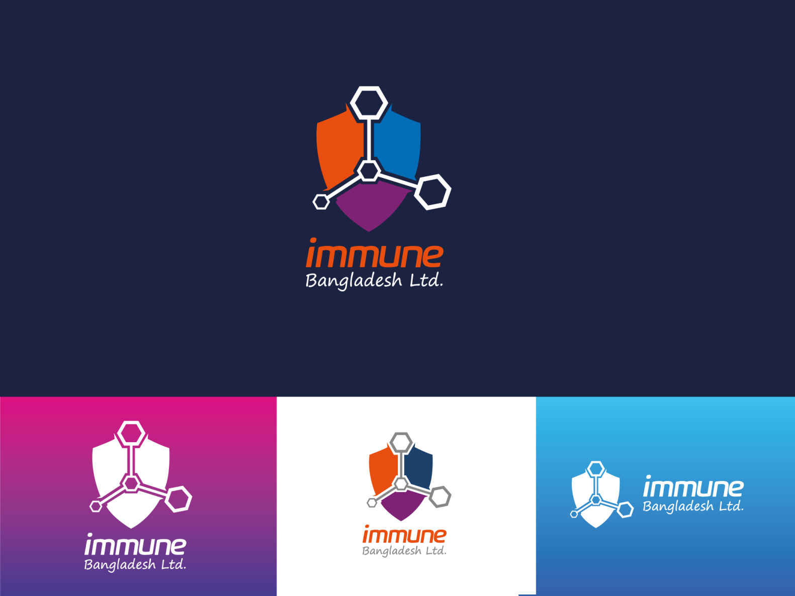 Immune Logo Design by Saikot Islam on Dribbble