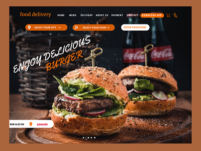 FOOD WEBSITE DESIGN branding design ui ux web website