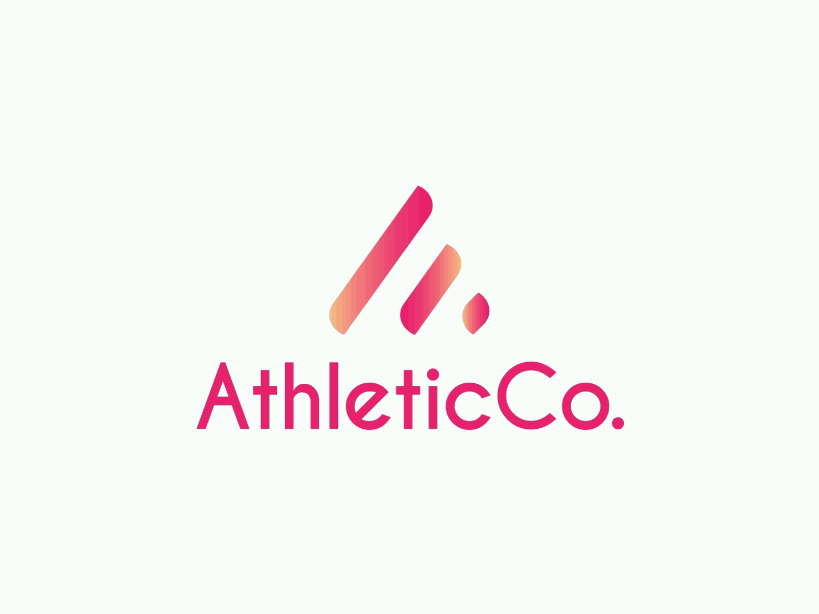 Athletic co. logo animation animated logo animation dot logo animation intro logo logo animation logoanimation morphing logo motion graphics