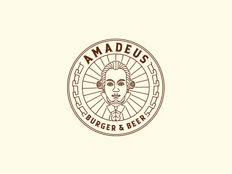 Logo animation for Amadeus Burger & Beer