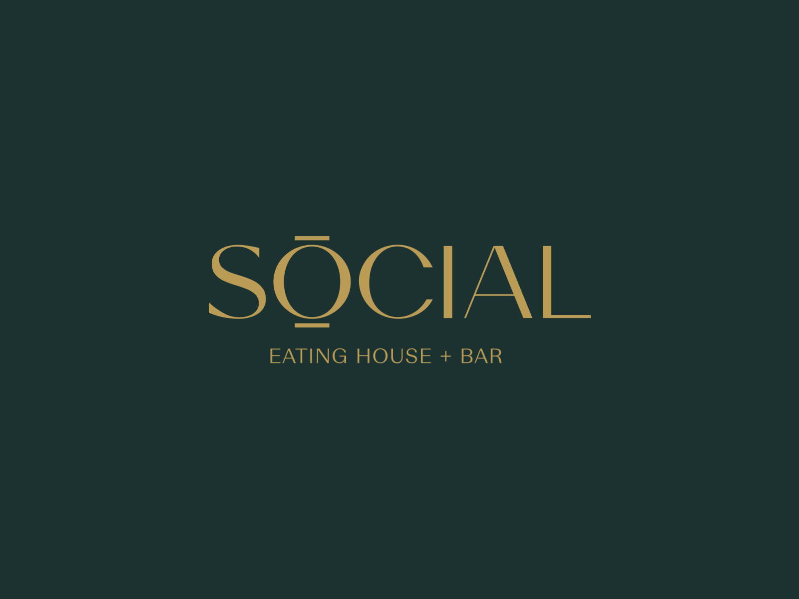 Social Eating House + Bar Logo Animation 2d animation animated logo branding design logo animation logoanimation motion graphics