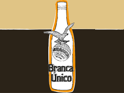 Branca Poster design illustration minimal postal poster art vector