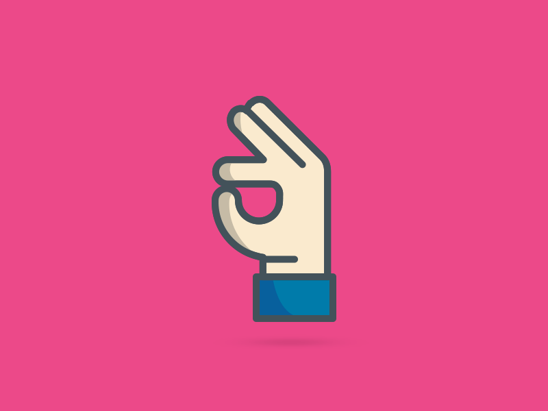 Today is perfect! animation dribbble gif hand hello icon illustration ok shot thanks