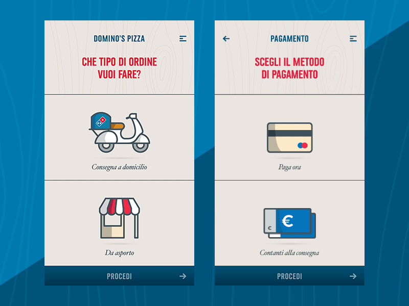 Domino’s - Delivery and Payment animation app bike delivery dominos dribbble icon illustration payment pizza