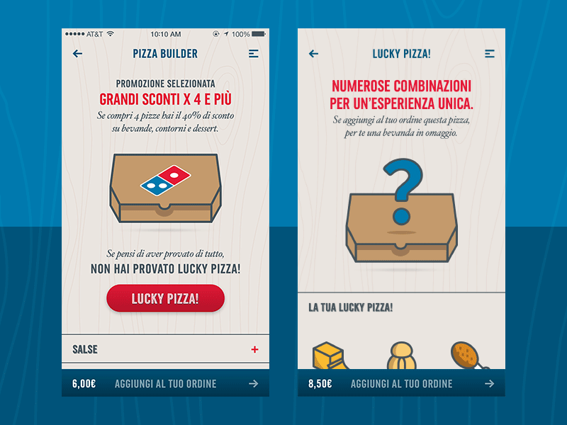 Domino’s - Lucky Pizza! animation app dominos gif icon illustration ingredient interaction lucky pizza