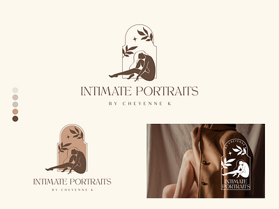 Intimate Portraits Logo female logo graphic design logo photography logo vector woman logo
