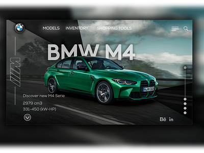 BMW M4 Landing Page Design