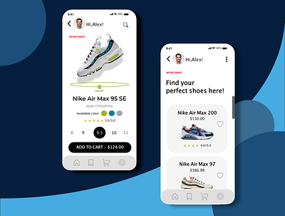 Shoes Store Mobile Design landingpage mobile app mobileapp ui ux ux design uxui webdesign