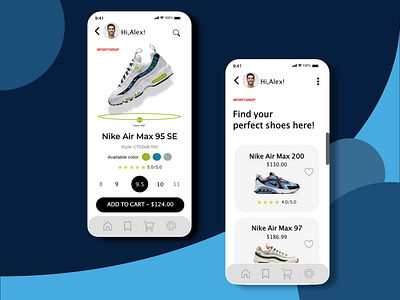 Shoes Store Mobile Design