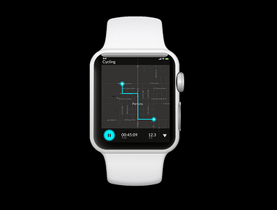 Day 20 - Location Tracker adobe xd adobexd app apple watch daily 100 challenge daily ui dailyui dailyuichallenge day 20 dribble figma interface iwatch location location tracker ui ui design uiux ux