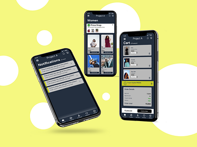 Project A - Shopping App app design figma ux