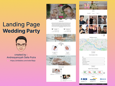 Landing Page Wedding Party