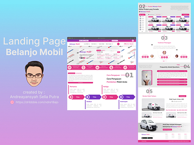 Landing Page Belanjo Mobil (E-Commerce) branding design graphic design typography ui ux