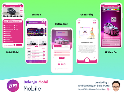 Belanjo Mobil Apps (E-Commerce) app branding design graphic design typography ui ux