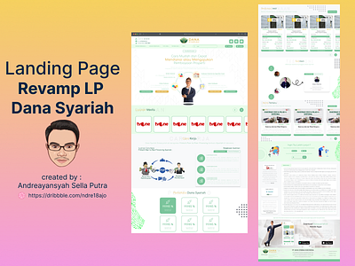 Revamp LP Dana Syariah design typography ui ux