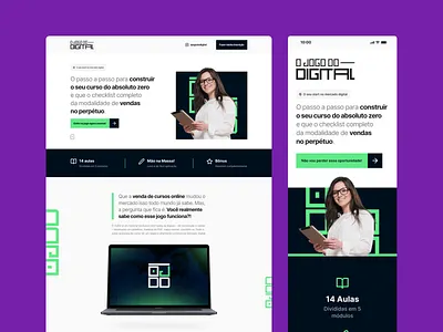 OJDD | O Jogo do Digital | Infoproduto | LP desktop keyvisual landing landingpage launch mobile salespage uidesign website