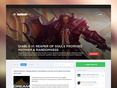 News WIP design esports gaming news web webdesign