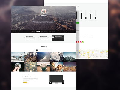 Arid Portfolio WIP 1 page 1 page appearly appearlythemes design flat portfolio themeforest themes web webdesign