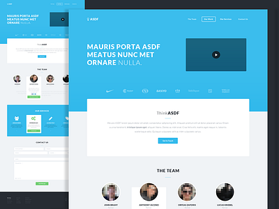 ThinkASDF Portfolio Mockup asdf design flat portfolio services team thinkasdf web webdesign