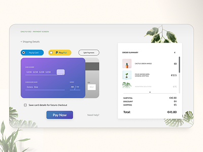 Card Payment Concept UI