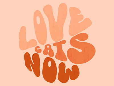 Love Cats Now art design graphic design illustration illustrator type typography web website