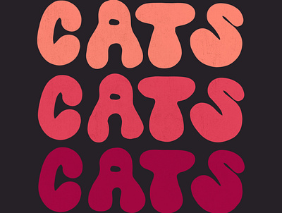 Cats animation art cat design graphic design illustration illustrator logo minimal type typography