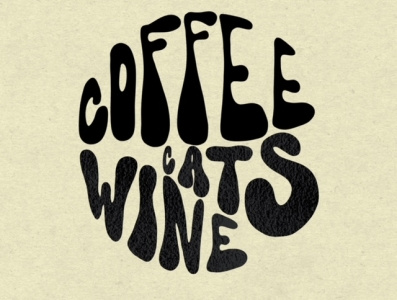 Coffee Cats Wine art branding design graphic design illustration illustrator logo minimal type typography