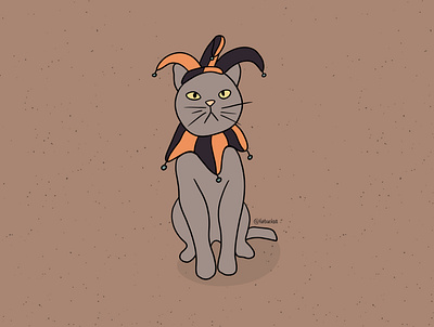 Joker Kitty animation art cat design graphic design illustration illustrator minimal vector website
