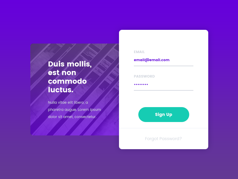 Daily UI: #001 Sign Up rounded corners daily ui sign up typography minimal recent clean interface user ui daily