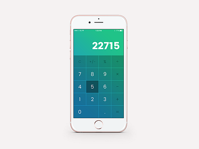 Daily UI: #004 Calculator app buttons calculator clean daily daily ui gradient iphone recent ui user interface