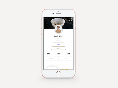 Daily UI: #006 User Profile app clean daily daily ui iphone profile recent social ui user user interface user profile