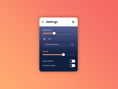 Daily UI: #007 Settings clean daily daily ui interface recent settings ui user user interface