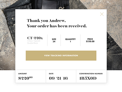 Daily UI: #017 Email Receipt