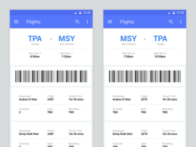 Daily UI: #024 Boarding Pass boarding boarding pass daily daily ui design interface material material design pass ui user user interface