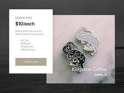 Daily UI: #036 Special Offer coffee dailyui enamel interface kingstate offer pin special ui user