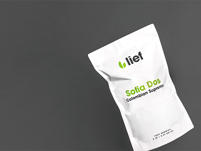 Lief Coffee brand coffee icon logo packaging shopify squarespace web