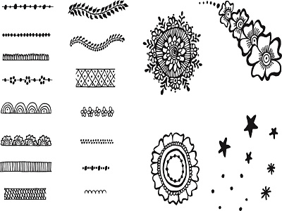 The Amazing Henna Bundle design hand drawn henna illustration mehndi pattern patterns vector