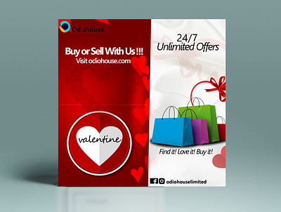 valentine flyer for social media brand design branding design designer flyer photoshop photoshop template