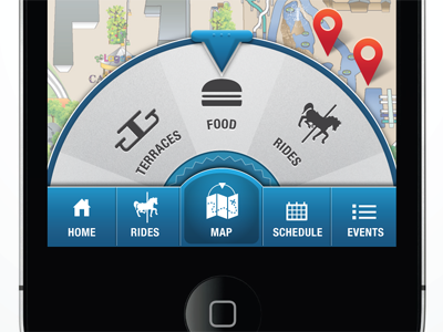 Map Wheel enderlabs iphone map navigation ui