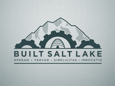 Built Salt Lake Crest enderlabs illustration logo salt lake city