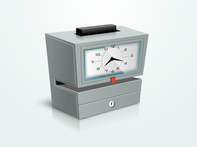 Vector Time Clock enderlabs icon illustration time clock vector web