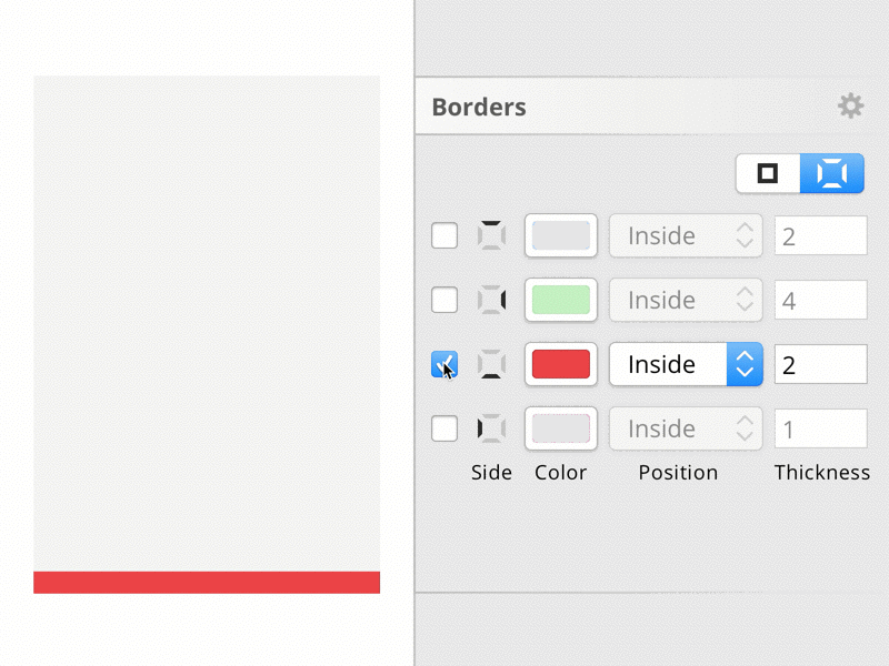 Sketch - Single border feature